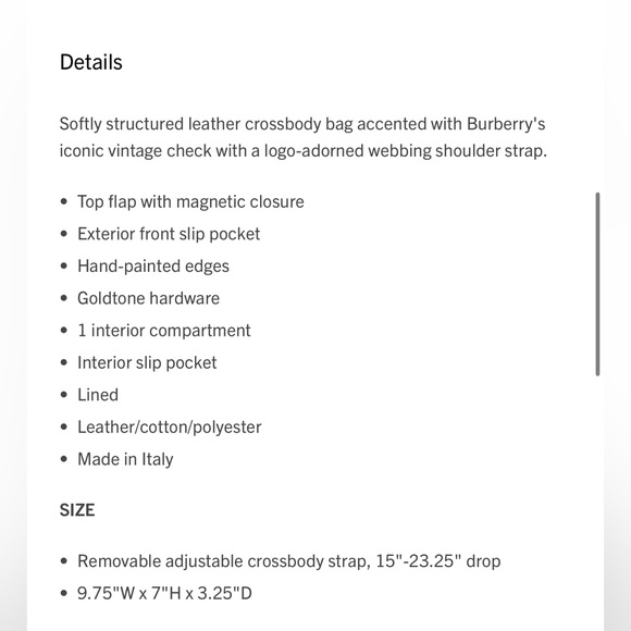 Burberry Medium Note Leather & Vintage Check Crossbody Bag - Picture 4 of 12